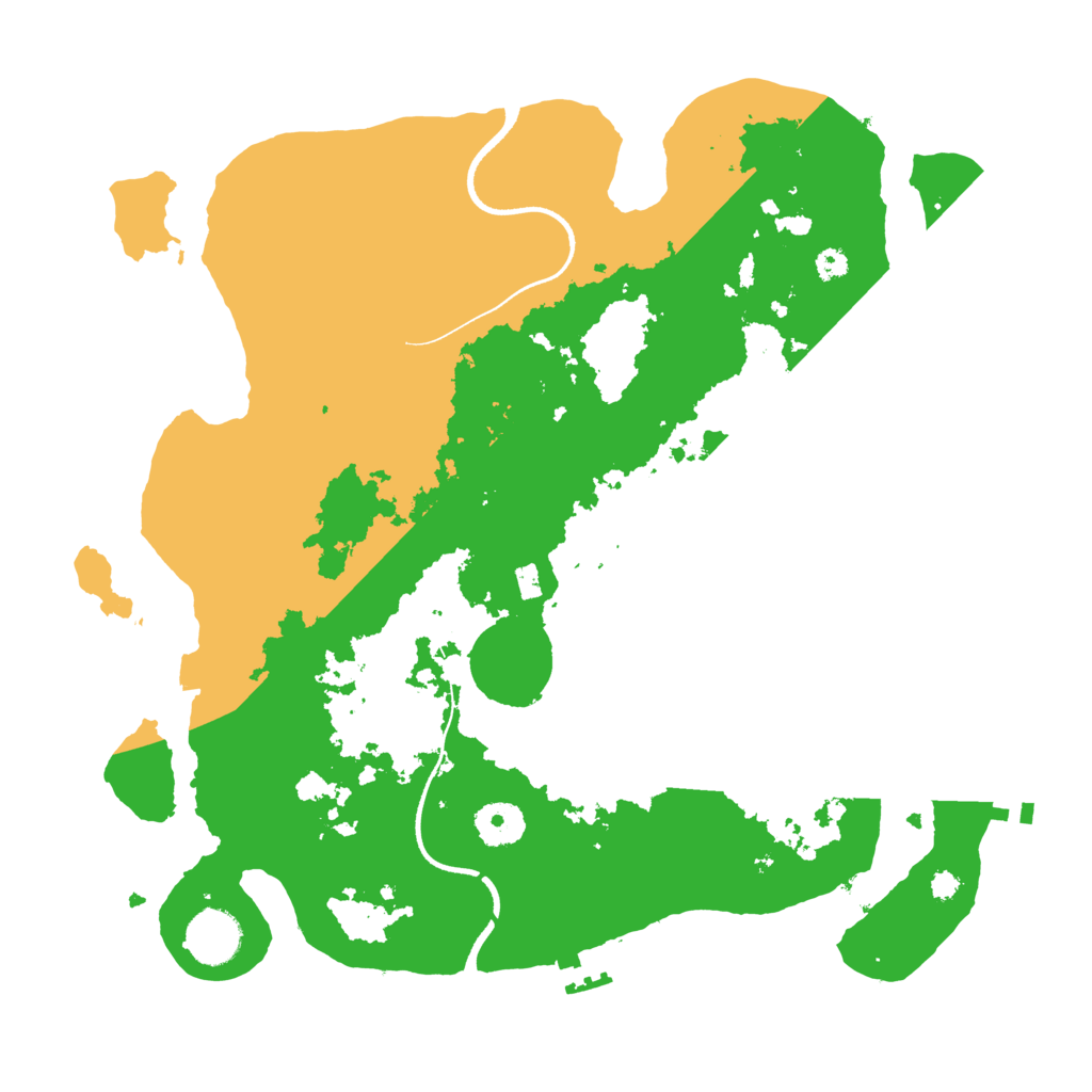 Biome Rust Map: Procedural Map, Size: 3500, Seed: 768733725