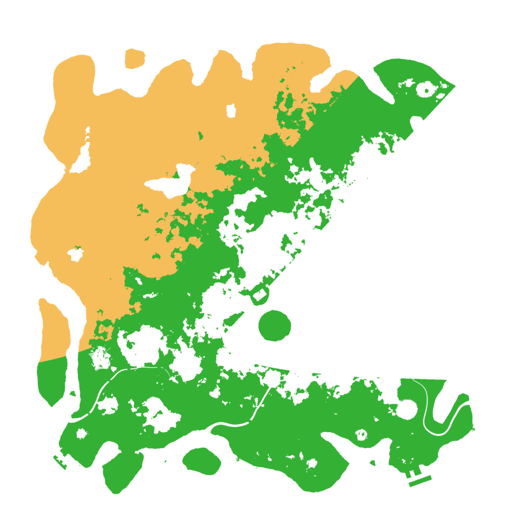 Biome Rust Map: Procedural Map, Size: 4500, Seed: 860556530