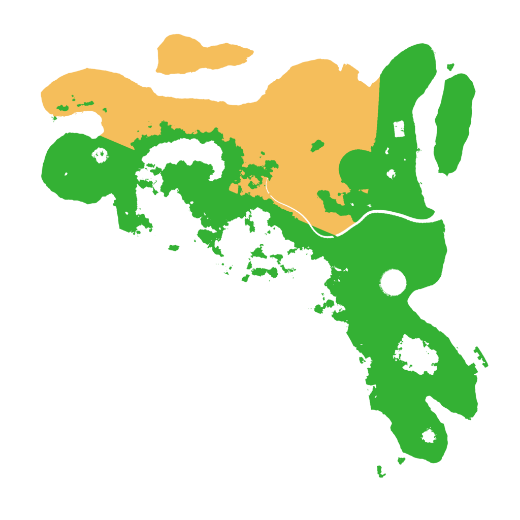 Biome Rust Map: Procedural Map, Size: 3500, Seed: 88112233