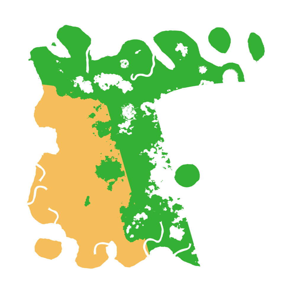 Biome Rust Map: Procedural Map, Size: 3500, Seed: 51392795