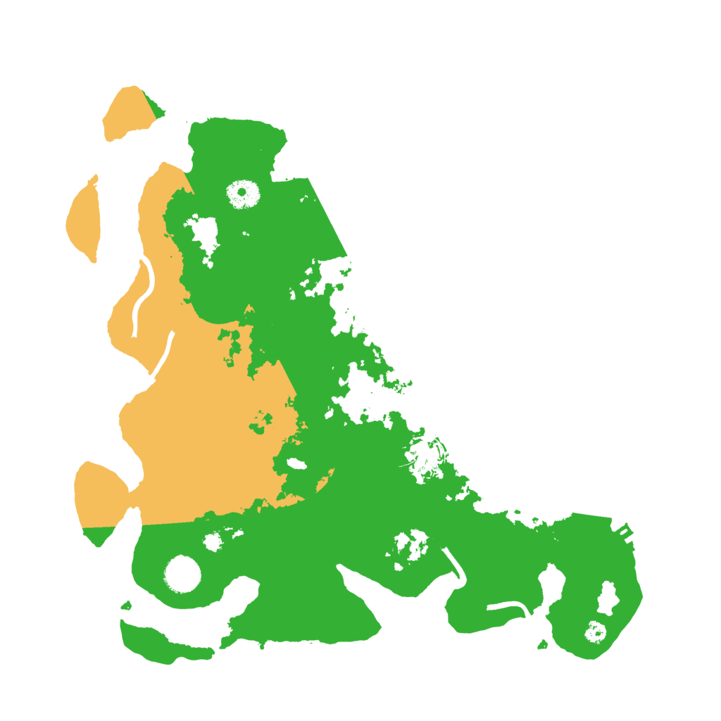 Biome Rust Map: Procedural Map, Size: 3500, Seed: 350099