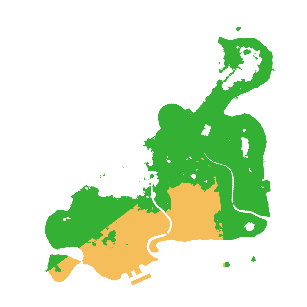 Biome Rust Map: Procedural Map, Size: 3000, Seed: 6139977