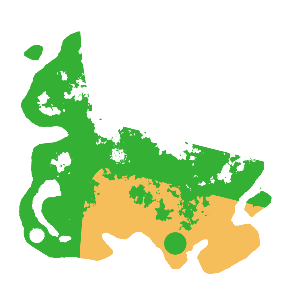 Biome Rust Map: Barren, Size: 3500, Seed: 1699320099