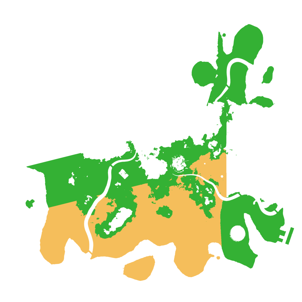 Biome Rust Map: Procedural Map, Size: 3500, Seed: 592786991