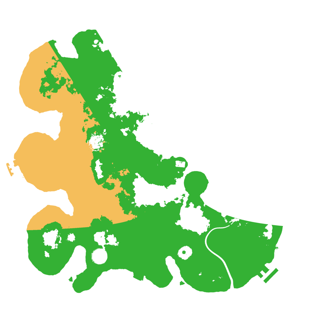 Biome Rust Map: Procedural Map, Size: 3500, Seed: 1528551949