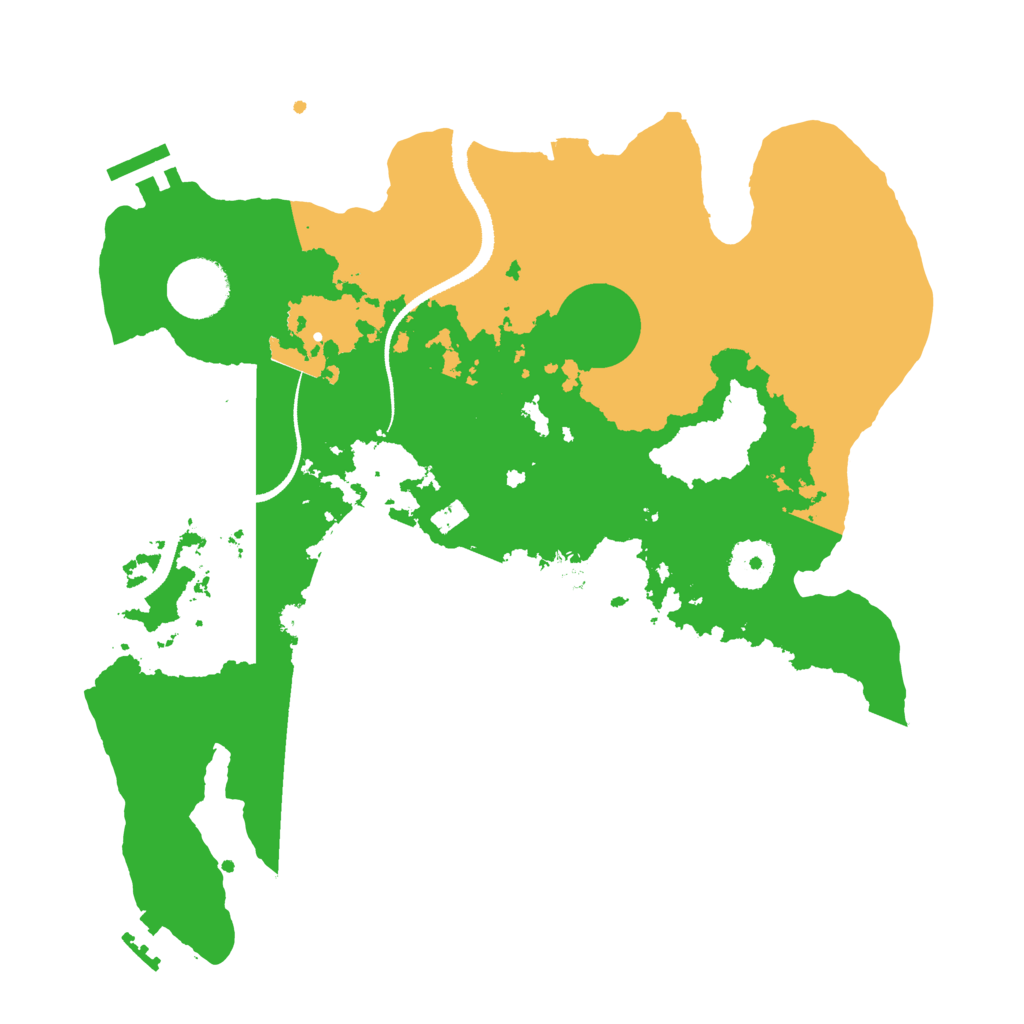 Biome Rust Map: Procedural Map, Size: 3200, Seed: 883562752