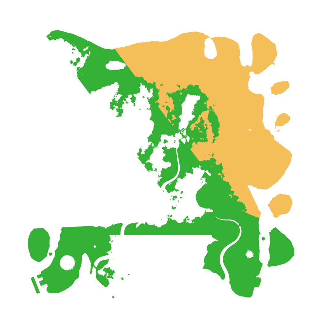 Biome Rust Map: Procedural Map, Size: 3700, Seed: 466998628