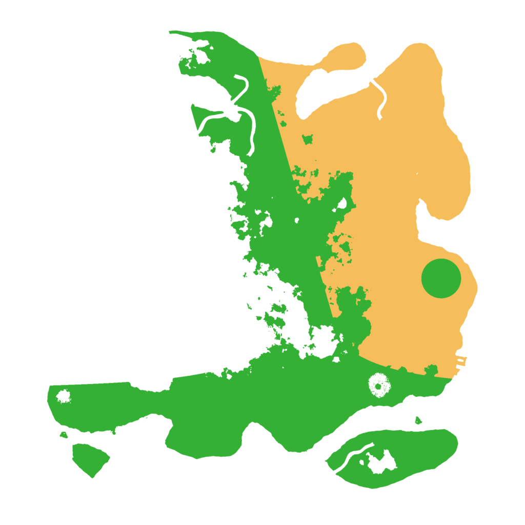 Biome Rust Map: Procedural Map, Size: 3500, Seed: 2119556490