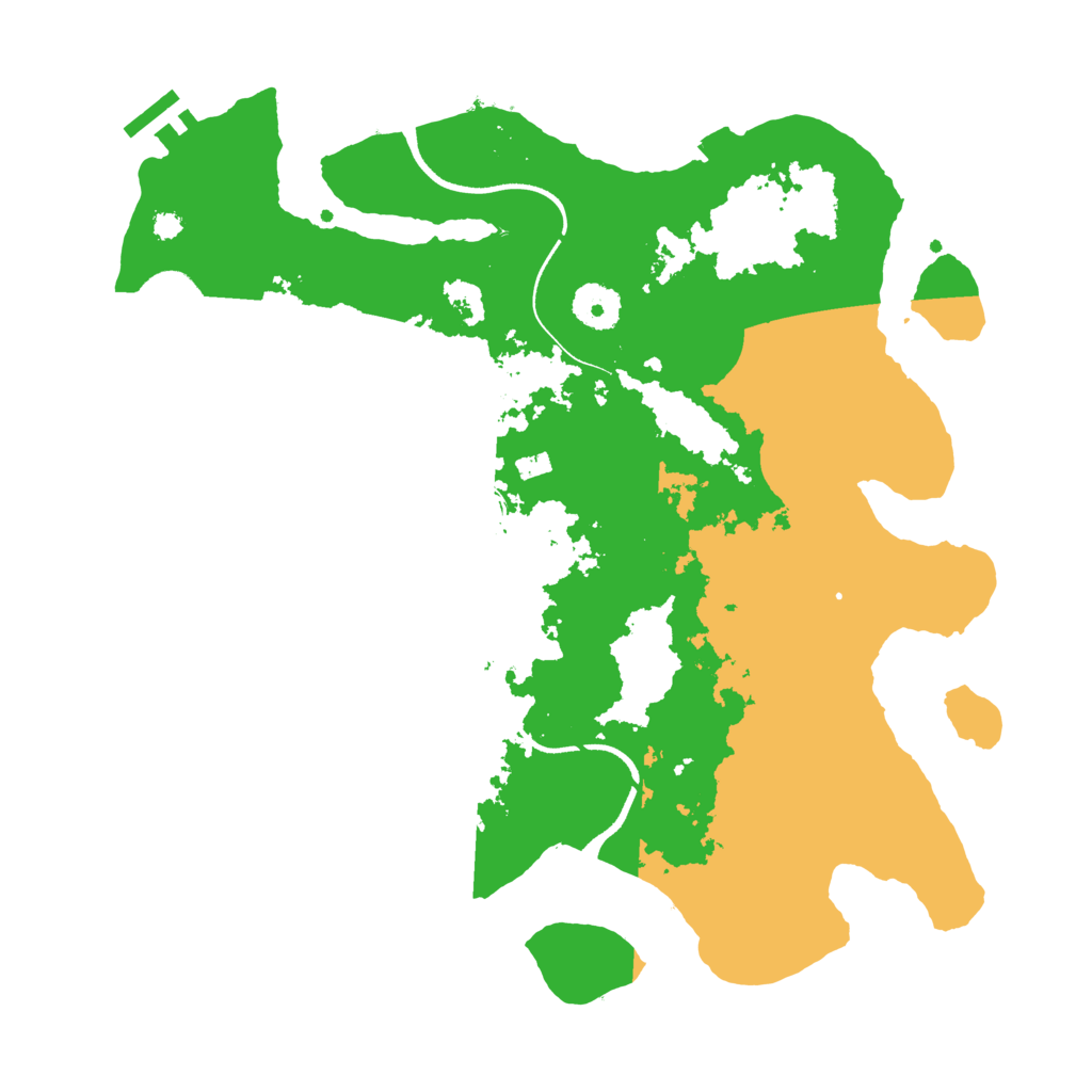Biome Rust Map: Procedural Map, Size: 3500, Seed: 351040900
