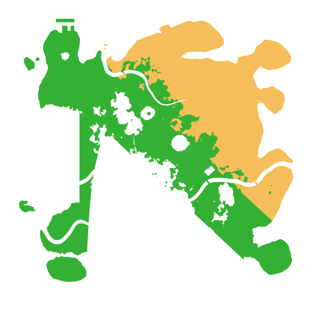 Biome Rust Map: Procedural Map, Size: 3500, Seed: 255490999