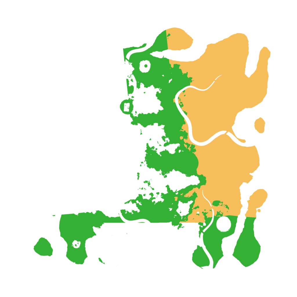 Biome Rust Map: Procedural Map, Size: 3700, Seed: 48302