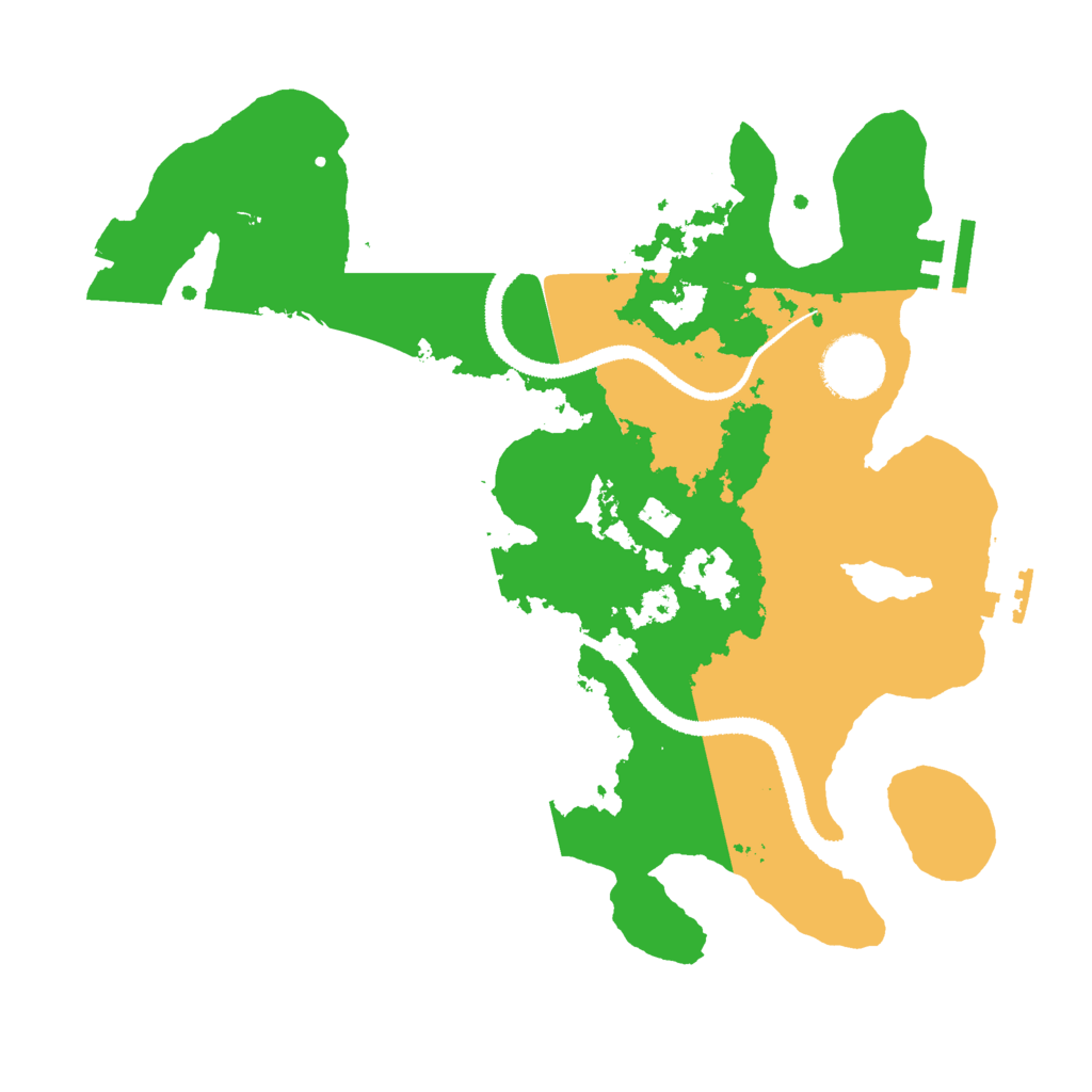 Biome Rust Map: Procedural Map, Size: 3000, Seed: 258336554