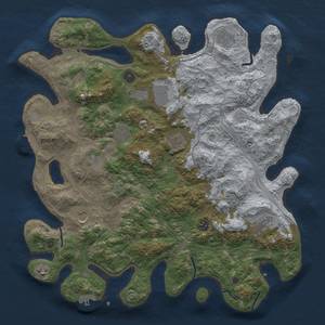 Thumbnail Rust Map: Procedural Map, Size: 4250, Seed: 403194986, 17 Monuments