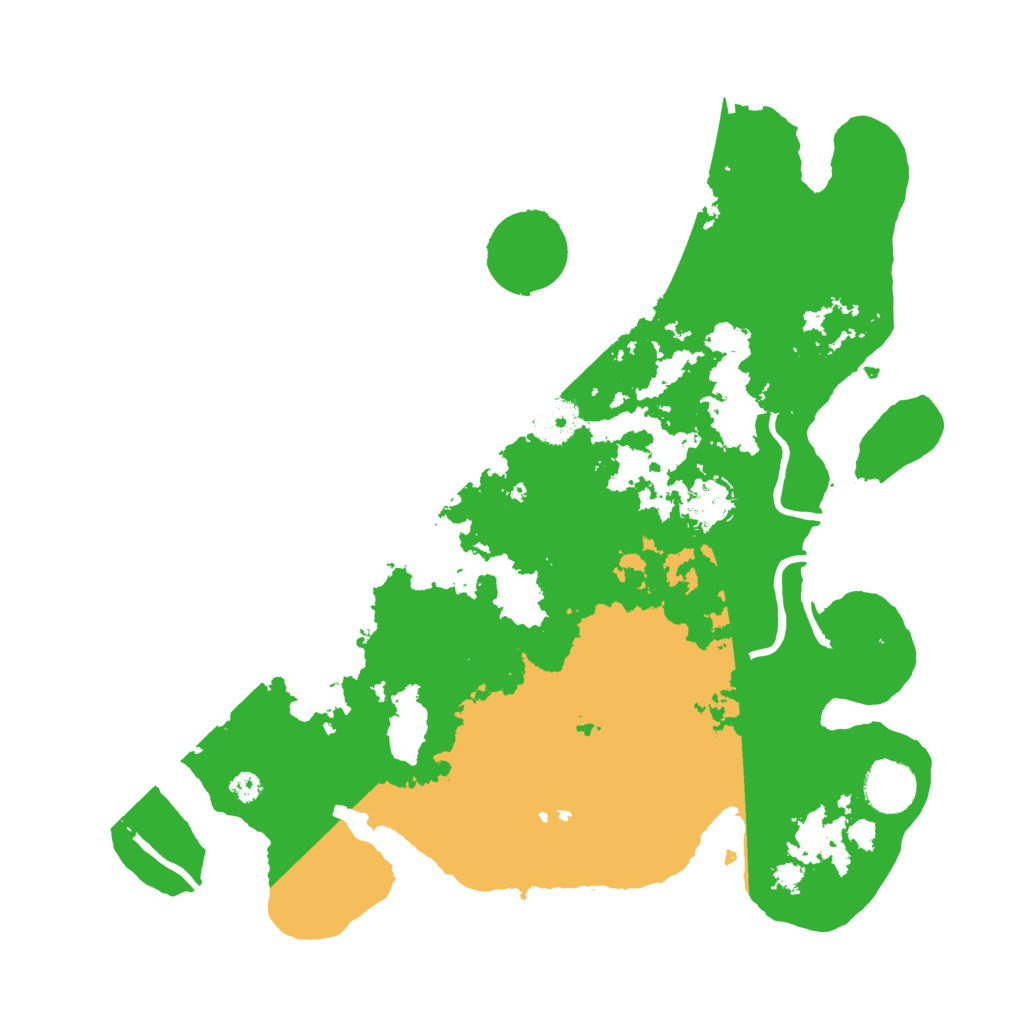 Biome Rust Map: Procedural Map, Size: 3500, Seed: 2020299031