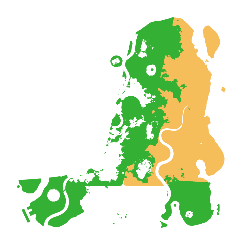Biome Rust Map: Procedural Map, Size: 3500, Seed: 766543876