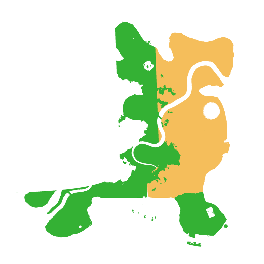 Biome Rust Map: Procedural Map, Size: 2800, Seed: 523467