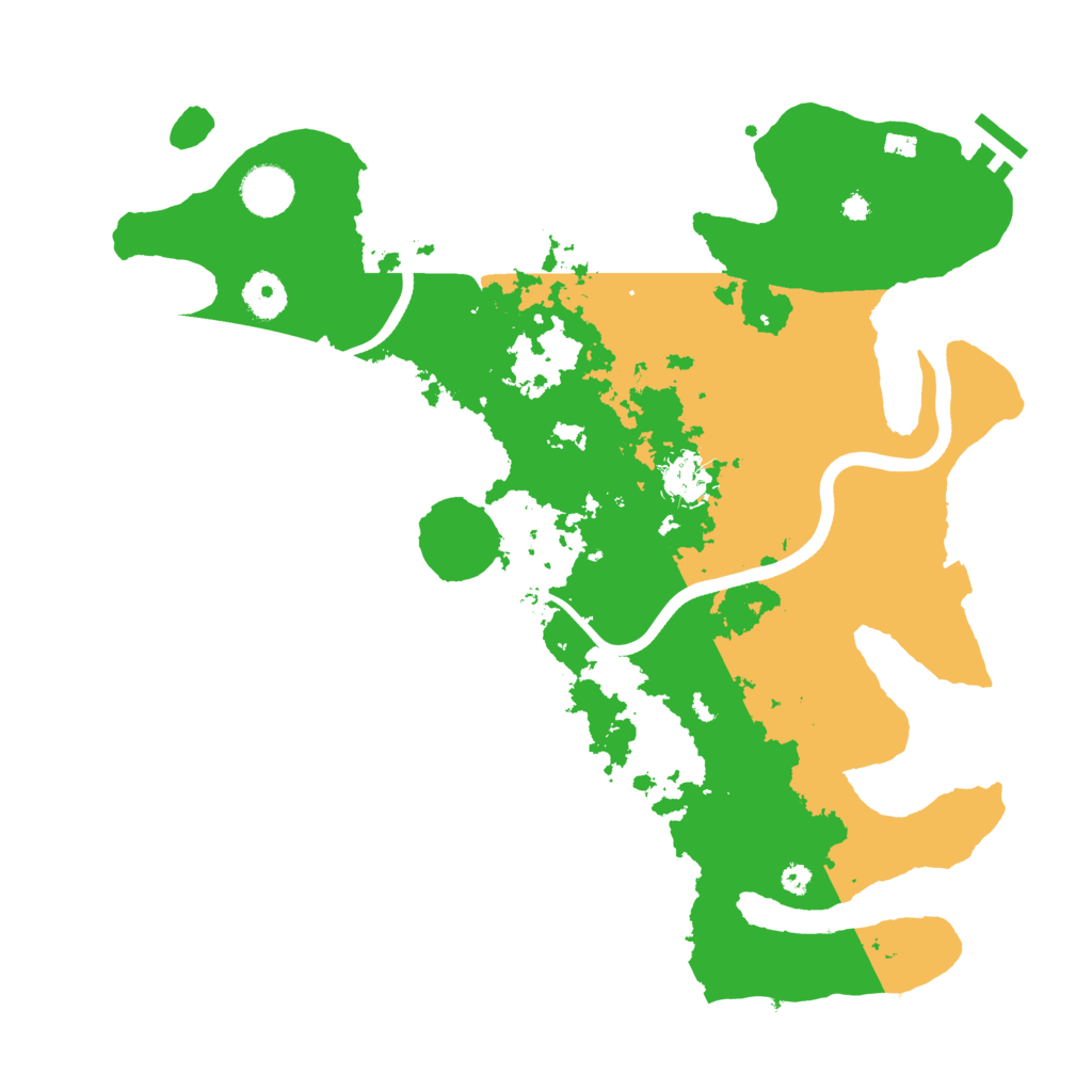 Biome Rust Map: Procedural Map, Size: 3700, Seed: 9000