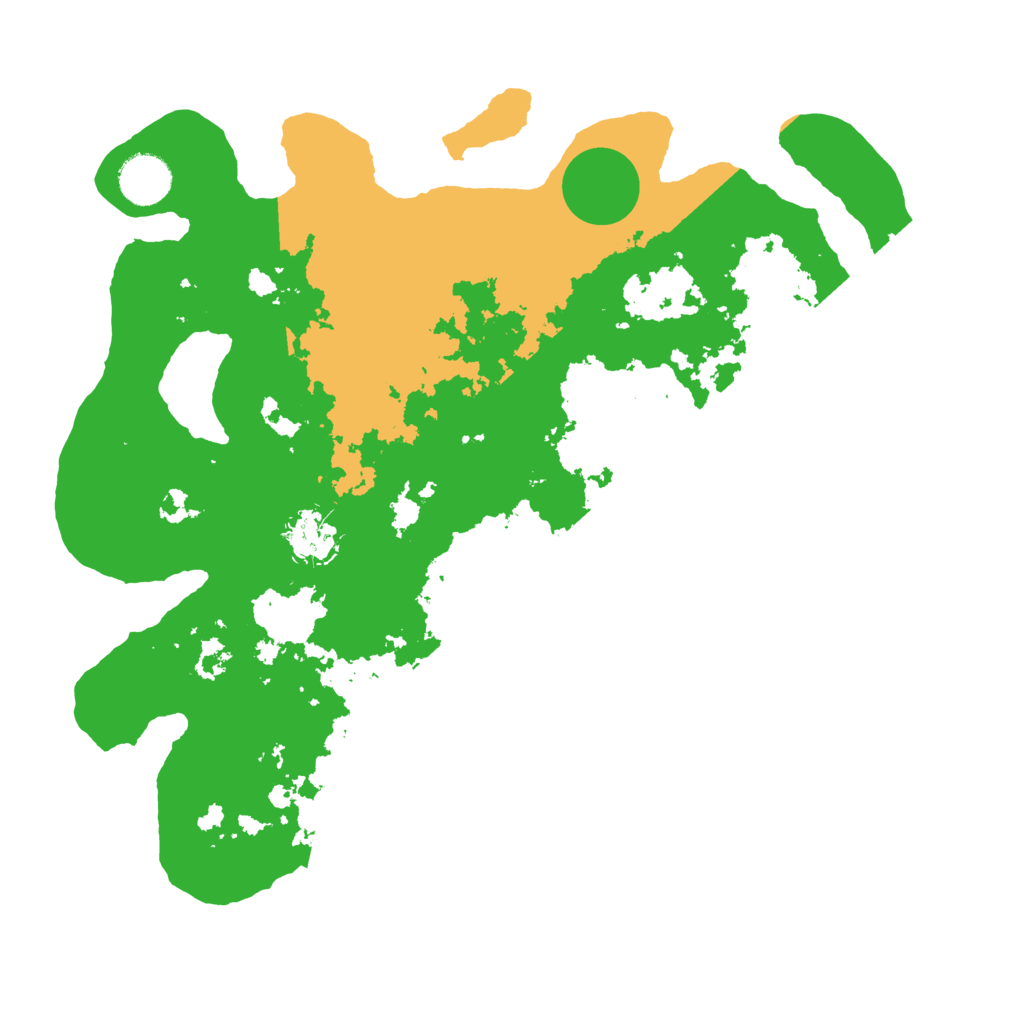 Biome Rust Map: Barren, Size: 3500, Seed: 1372987411