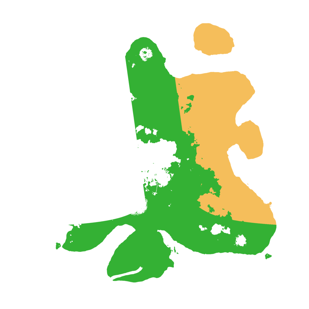 Biome Rust Map: Procedural Map, Size: 2500, Seed: 556292531