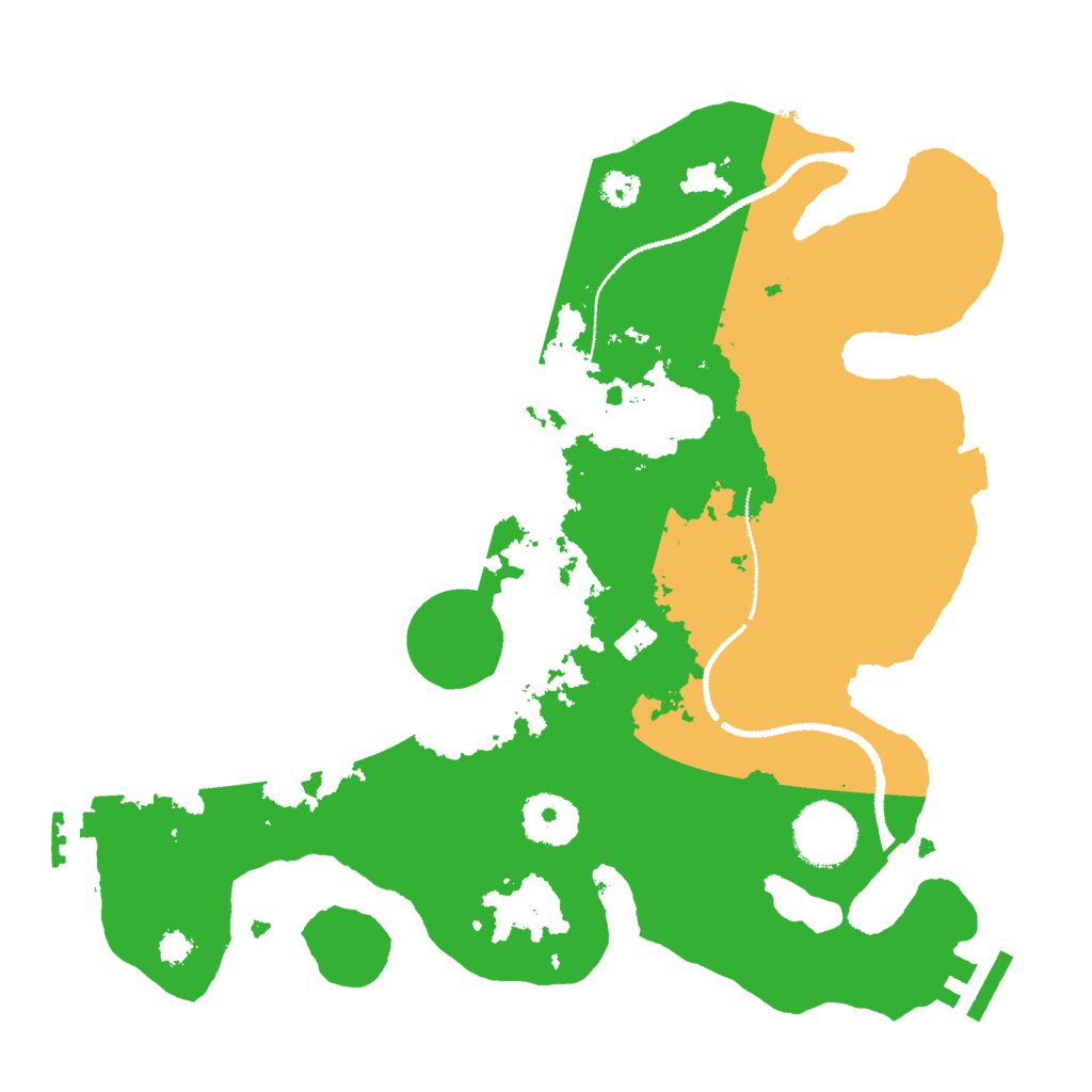 Biome Rust Map: Procedural Map, Size: 3000, Seed: 565261858