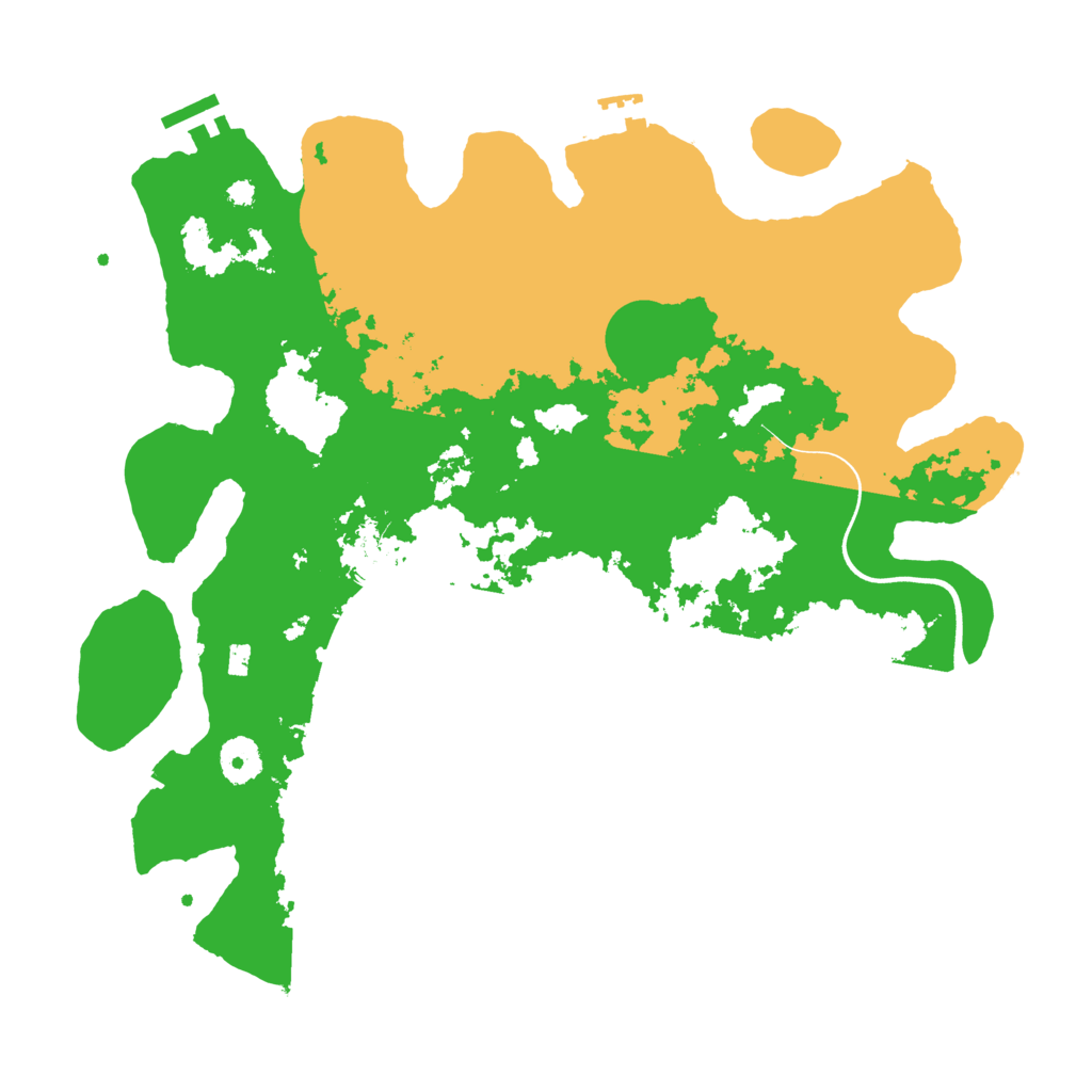 Biome Rust Map: Procedural Map, Size: 3700, Seed: 1215960221