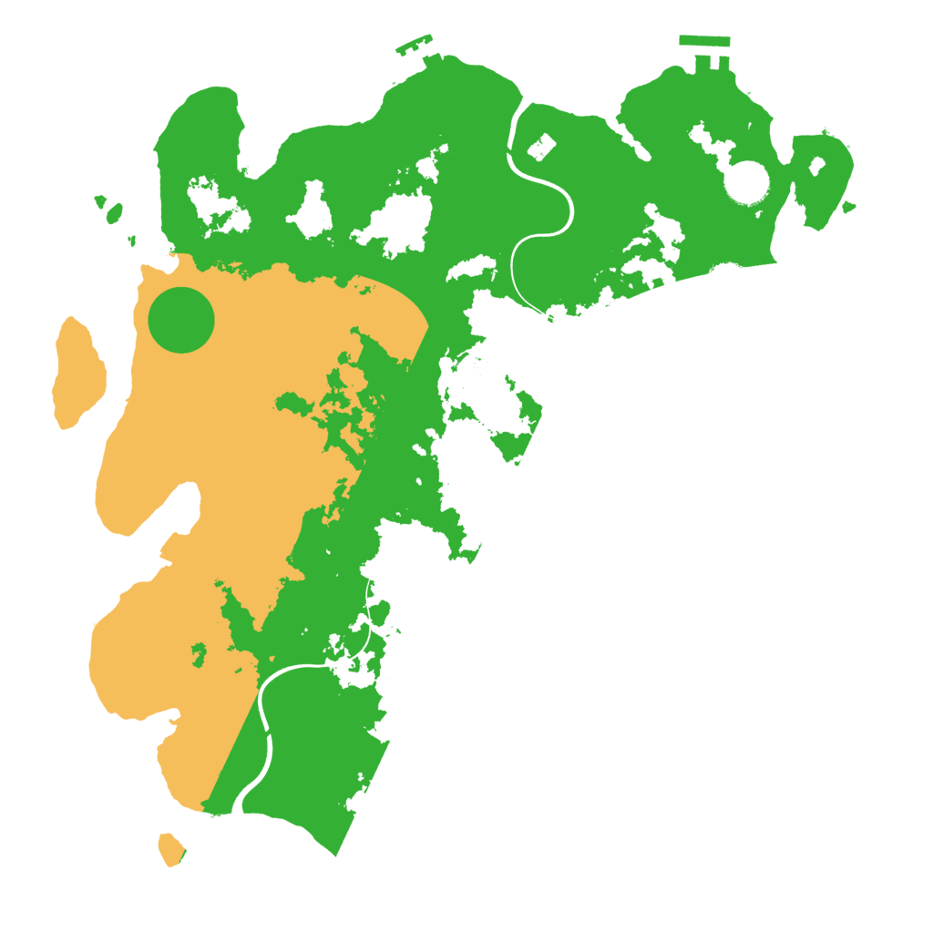 Biome Rust Map: Procedural Map, Size: 3709, Seed: 1435480242