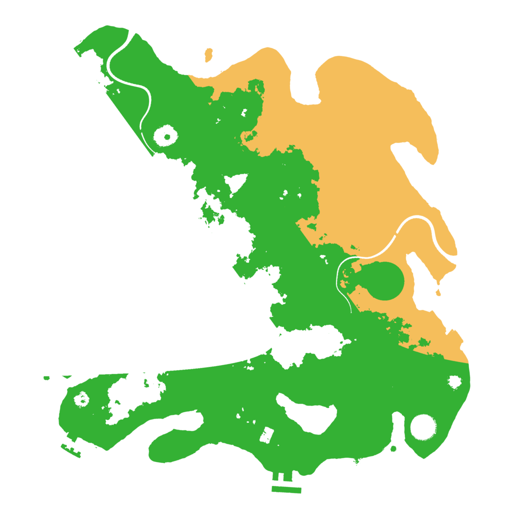 Biome Rust Map: Procedural Map, Size: 3500, Seed: 699045400
