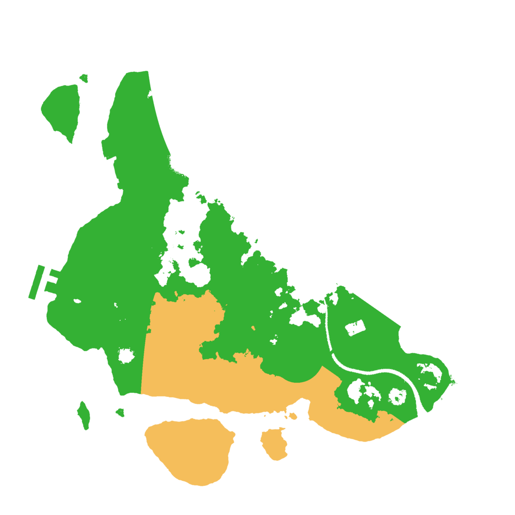 Biome Rust Map: Procedural Map, Size: 3000, Seed: 564967518