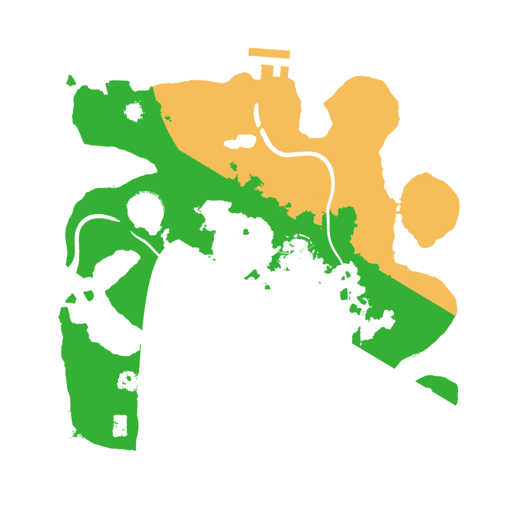 Biome Rust Map: Procedural Map, Size: 2500, Seed: 65161