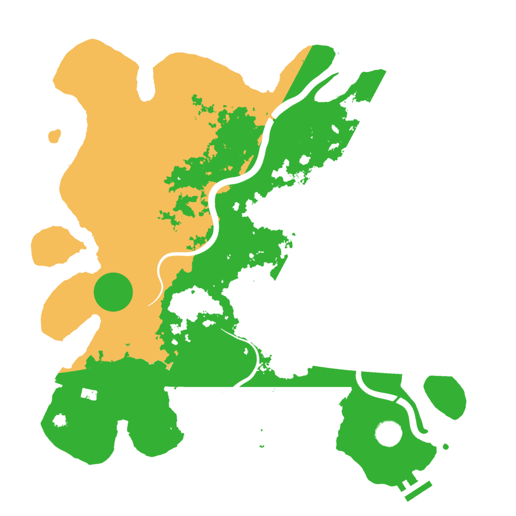 Biome Rust Map: Procedural Map, Size: 3500, Seed: 281945479