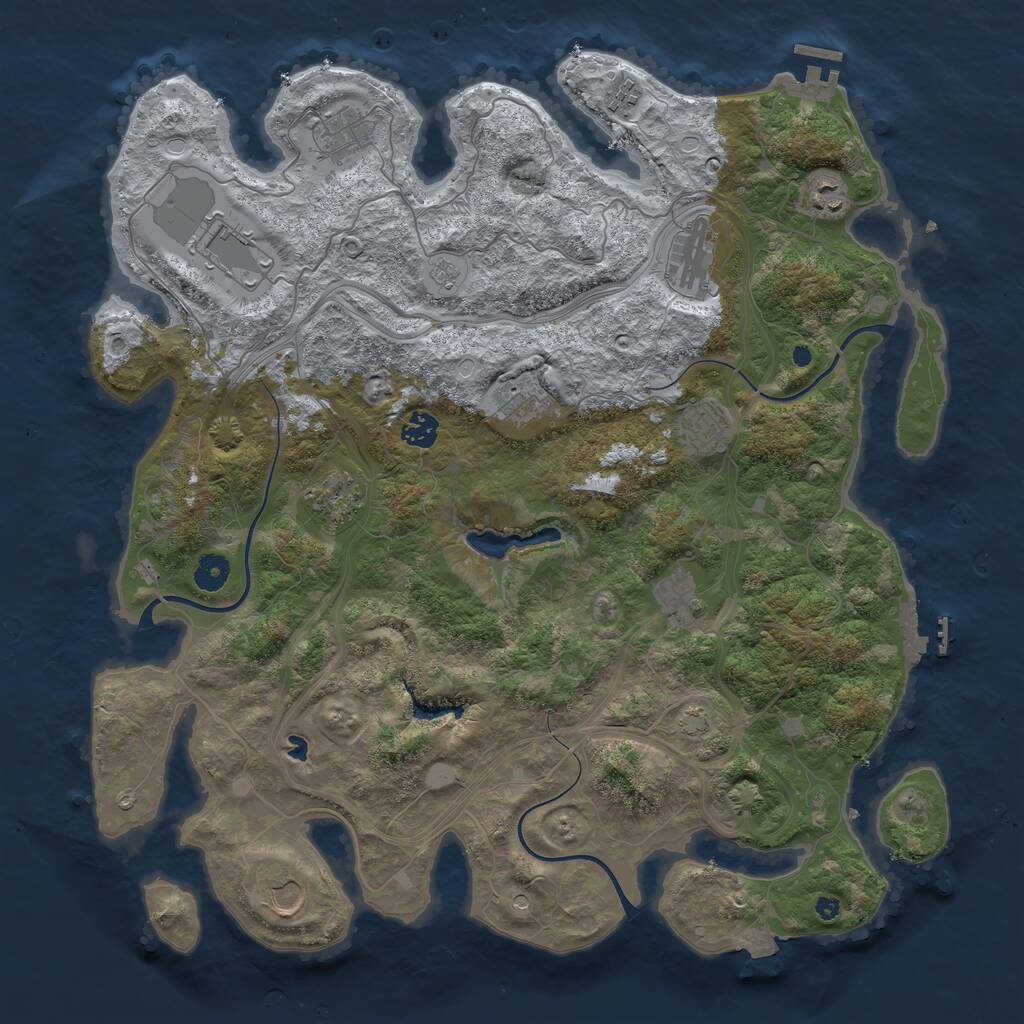 Rust Map: Procedural Map, Size: 4250, Seed: 567697979, 17 Monuments