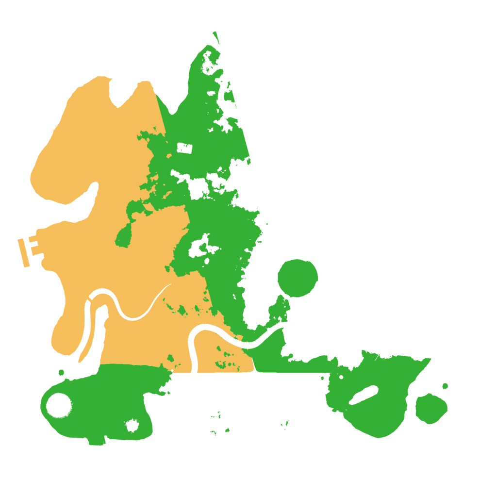 Biome Rust Map: Procedural Map, Size: 3500, Seed: 2003726915
