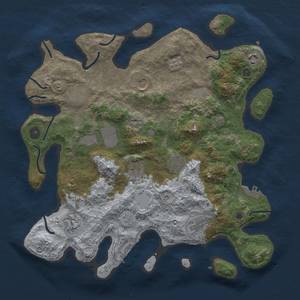 Thumbnail Rust Map: Procedural Map, Size: 3800, Seed: 208852750, 16 Monuments