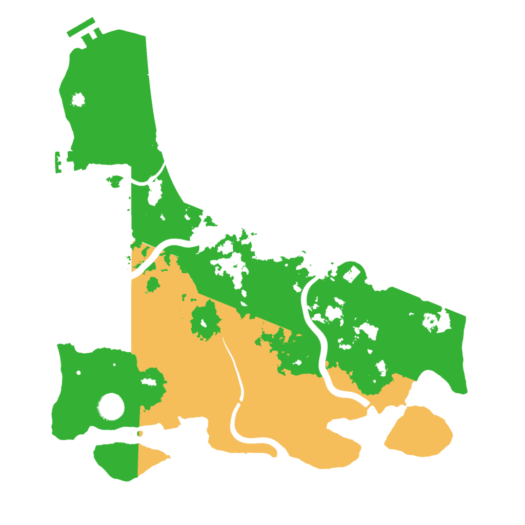 Biome Rust Map: Procedural Map, Size: 3500, Seed: 636800451