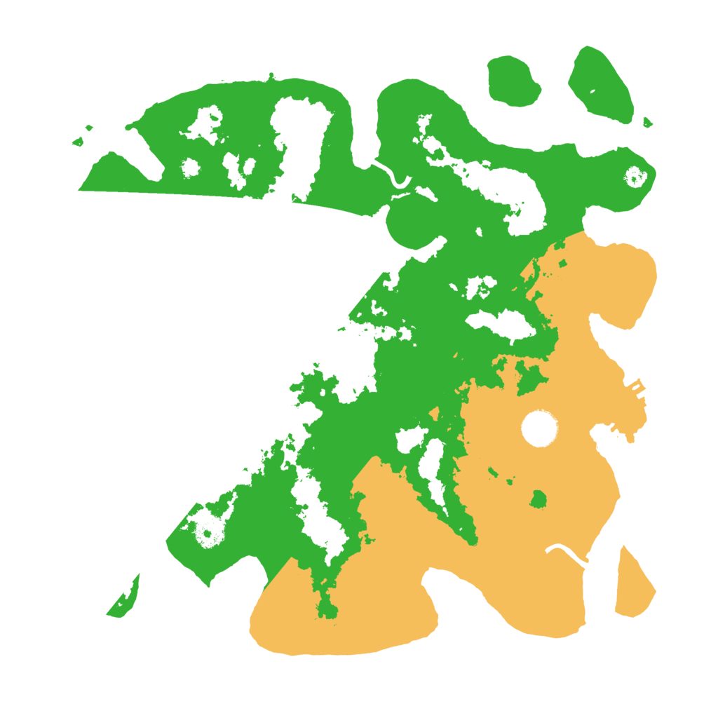 Biome Rust Map: Procedural Map, Size: 3500, Seed: 541639861