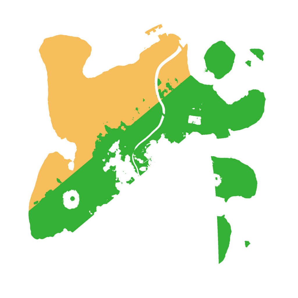 Biome Rust Map: Procedural Map, Size: 2500, Seed: 957253482