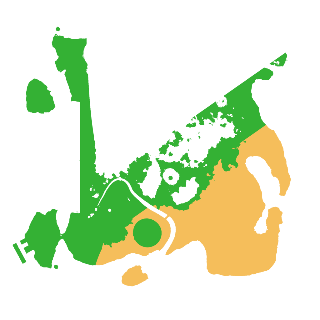 Biome Rust Map: Procedural Map, Size: 3000, Seed: 1195587652