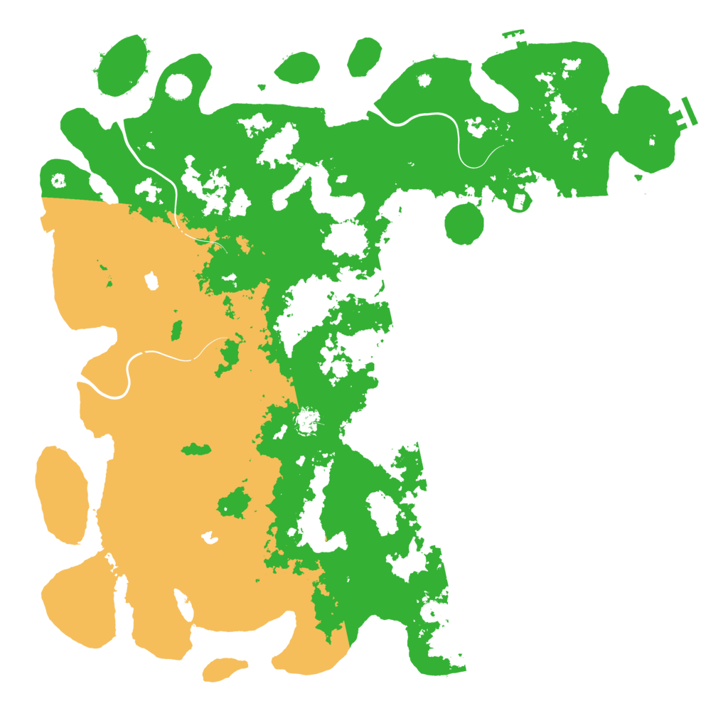 Biome Rust Map: Procedural Map, Size: 5000, Seed: 133338