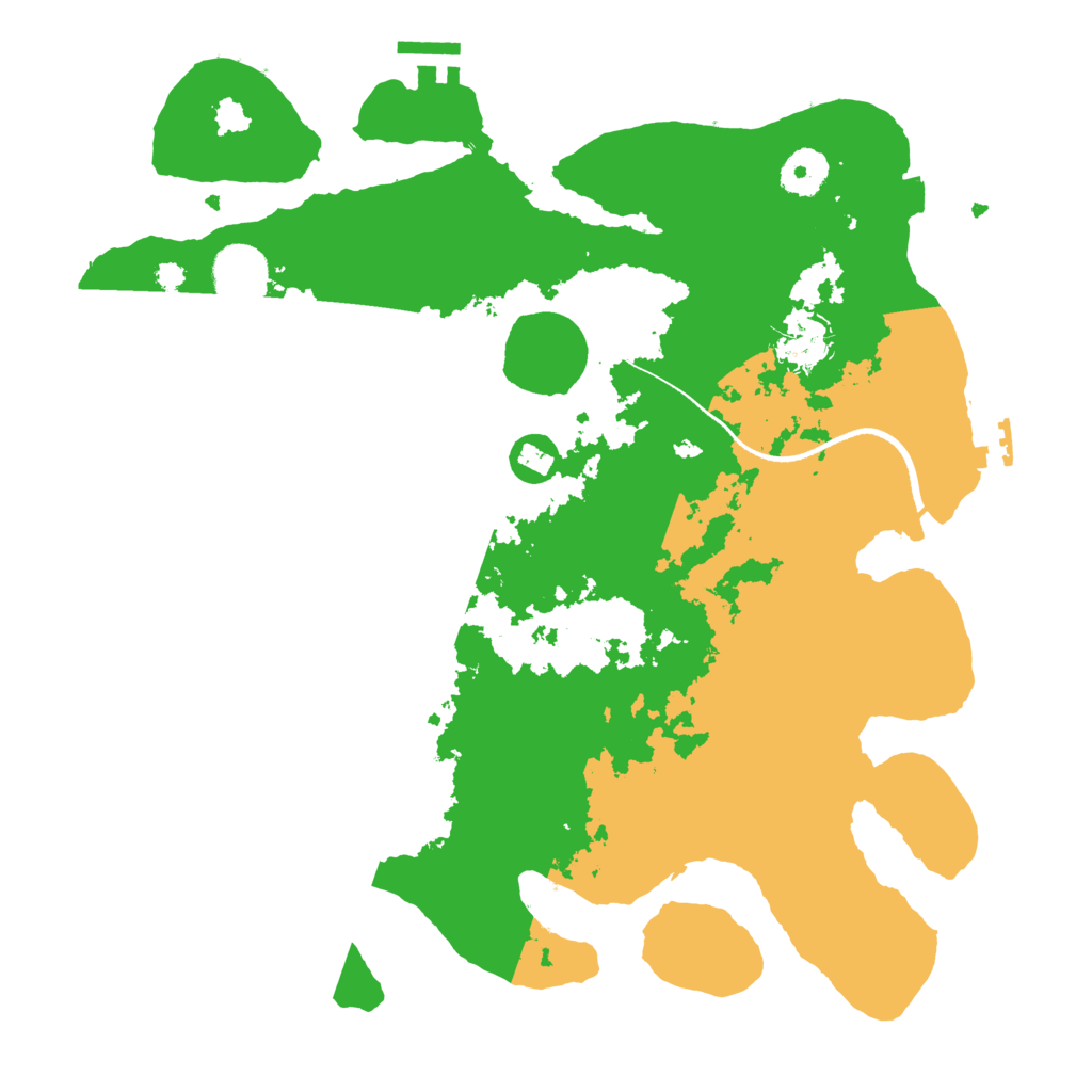 Biome Rust Map: Procedural Map, Size: 3500, Seed: 2403758