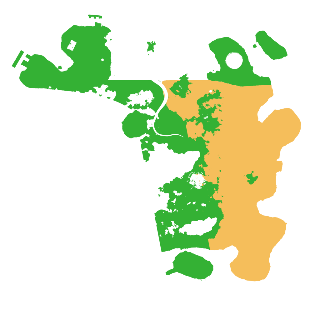 Biome Rust Map: Procedural Map, Size: 3500, Seed: 349570177