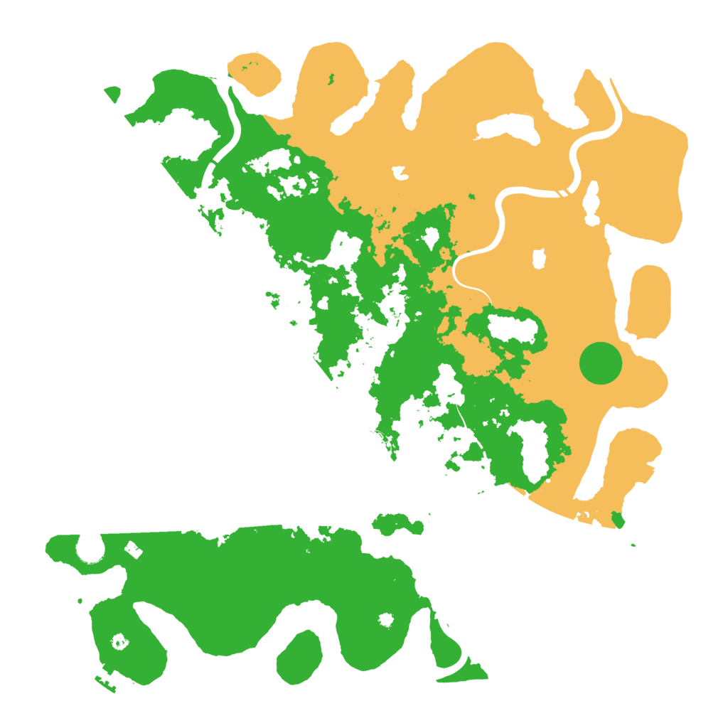Biome Rust Map: Procedural Map, Size: 4500, Seed: 2111
