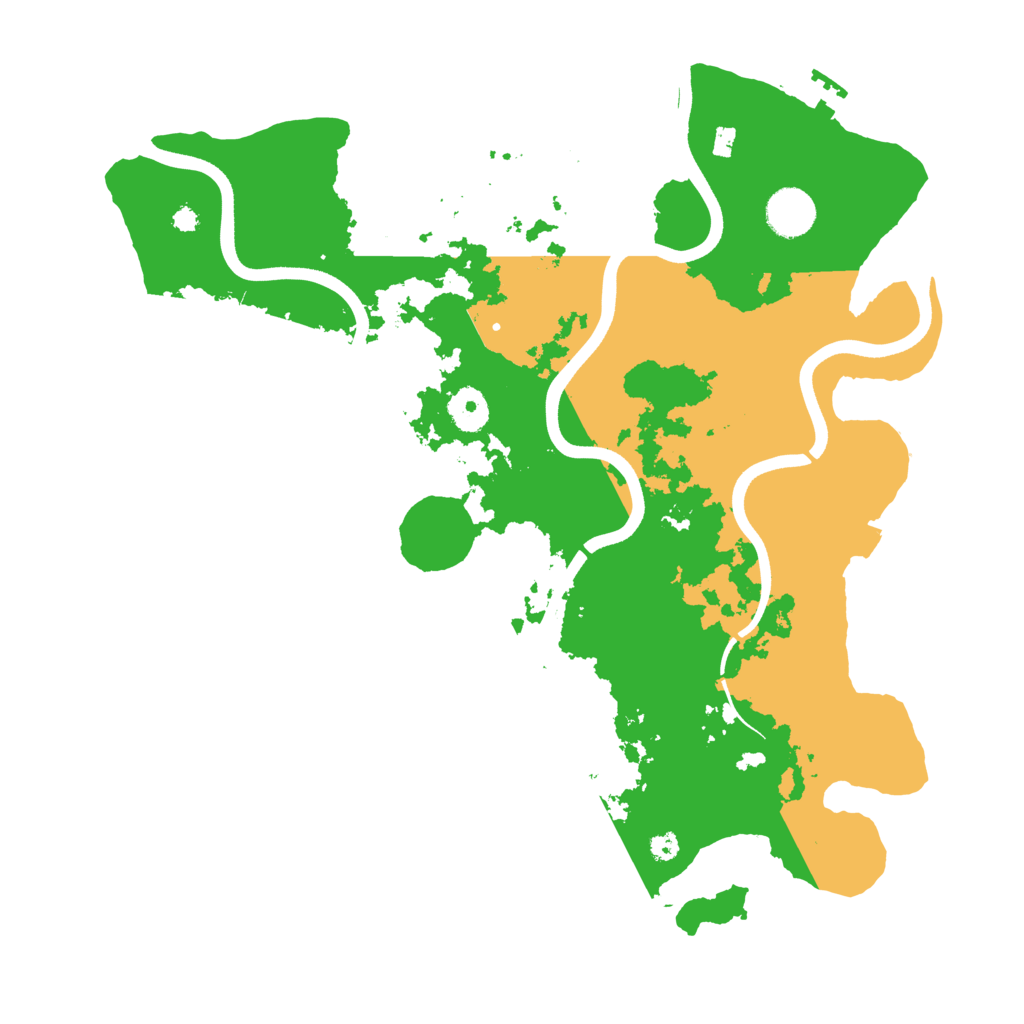 Biome Rust Map: Procedural Map, Size: 3700, Seed: 1269243002