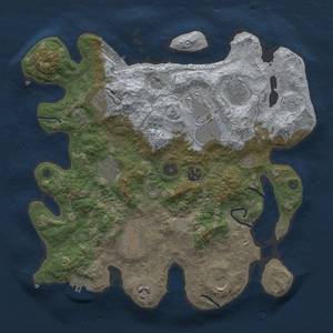 Thumbnail Rust Map: Procedural Map, Size: 3500, Seed: 1736721042, 16 Monuments