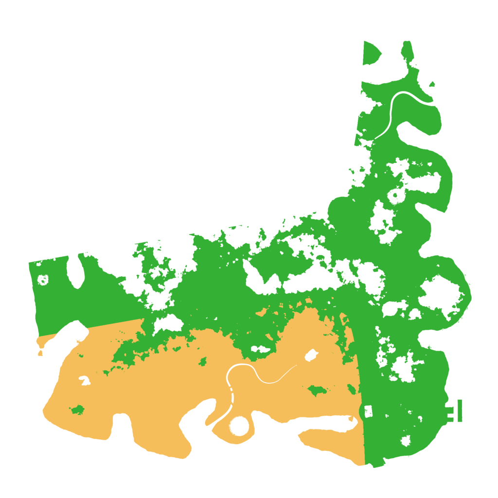 Biome Rust Map: Procedural Map, Size: 4500, Seed: 16359536