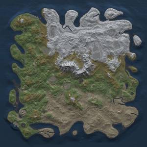 Thumbnail Rust Map: Procedural Map, Size: 5000, Seed: 103284196, 18 Monuments