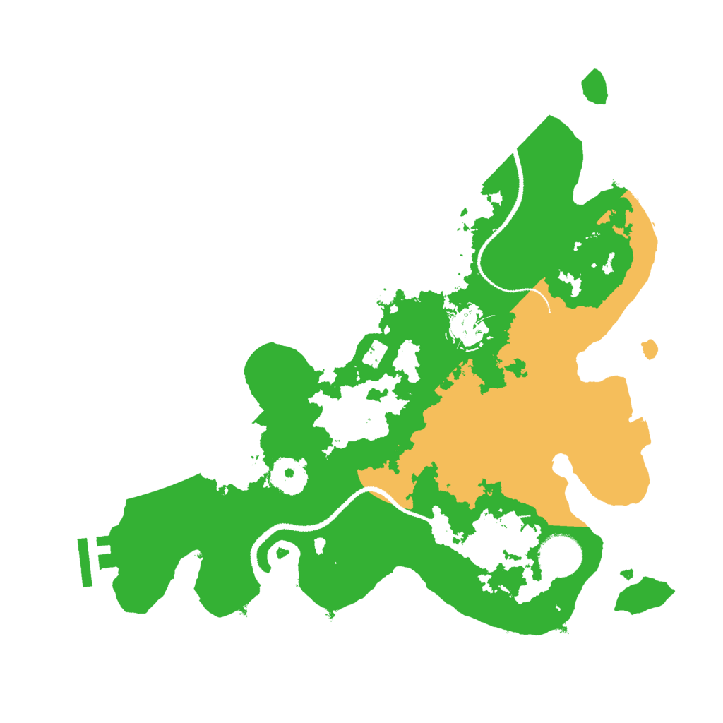 Biome Rust Map: Procedural Map, Size: 3000, Seed: 70484214