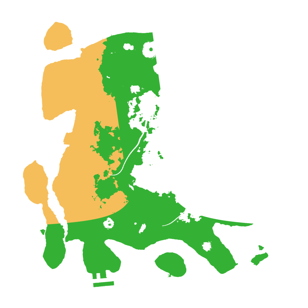 Biome Rust Map: Procedural Map, Size: 3000, Seed: 368302846