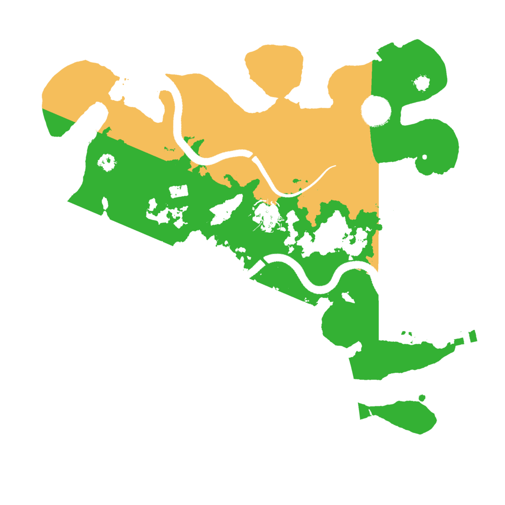 Biome Rust Map: Procedural Map, Size: 3000, Seed: 1999