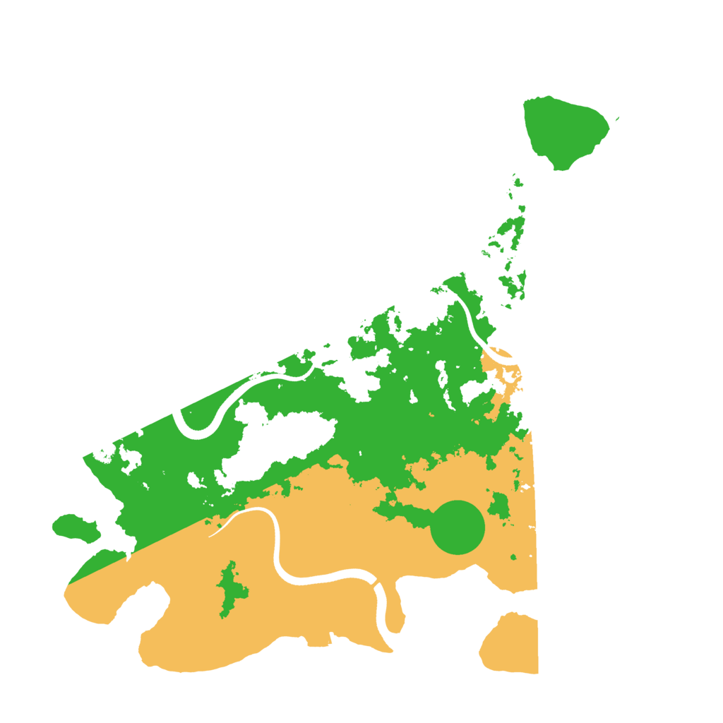 Biome Rust Map: Procedural Map, Size: 3500, Seed: 564721904