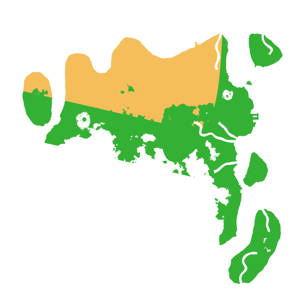 Biome Rust Map: Procedural Map, Size: 3000, Seed: 6132